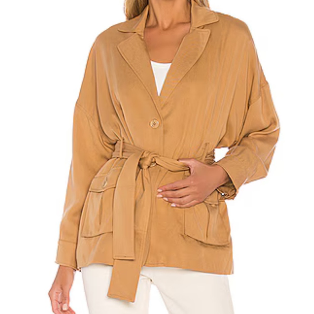 Tularosa Camel Utility Jacket with Belt